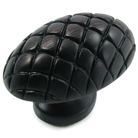 MNG 1 1/2" Quilted Egg, Oil Rubbed Bronze 14913